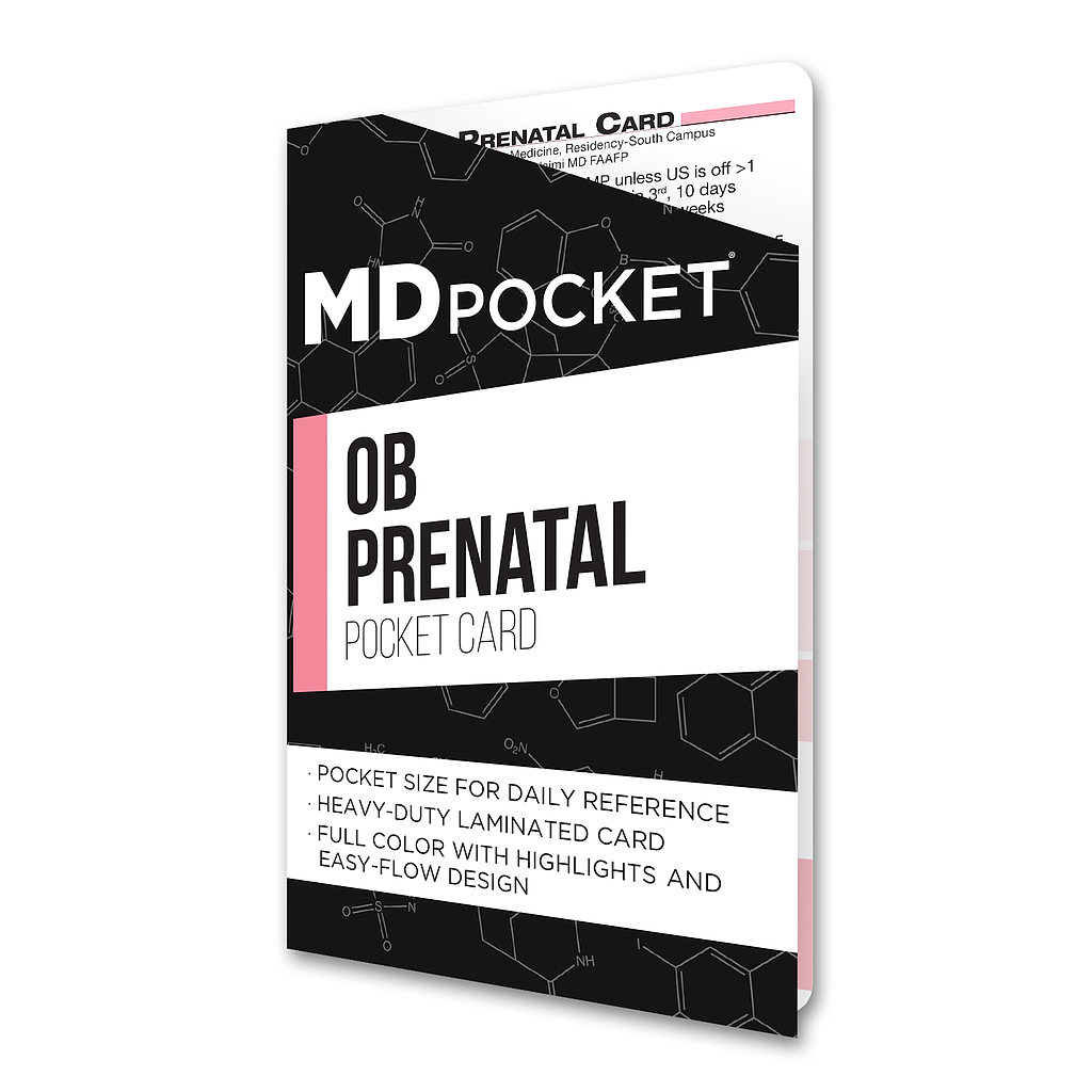 OB Prenatal Pocket Card